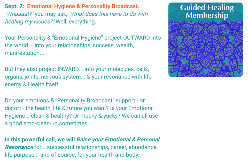 Guided Healing - Emotional Hygiene - Now Healing with Elma Mayer